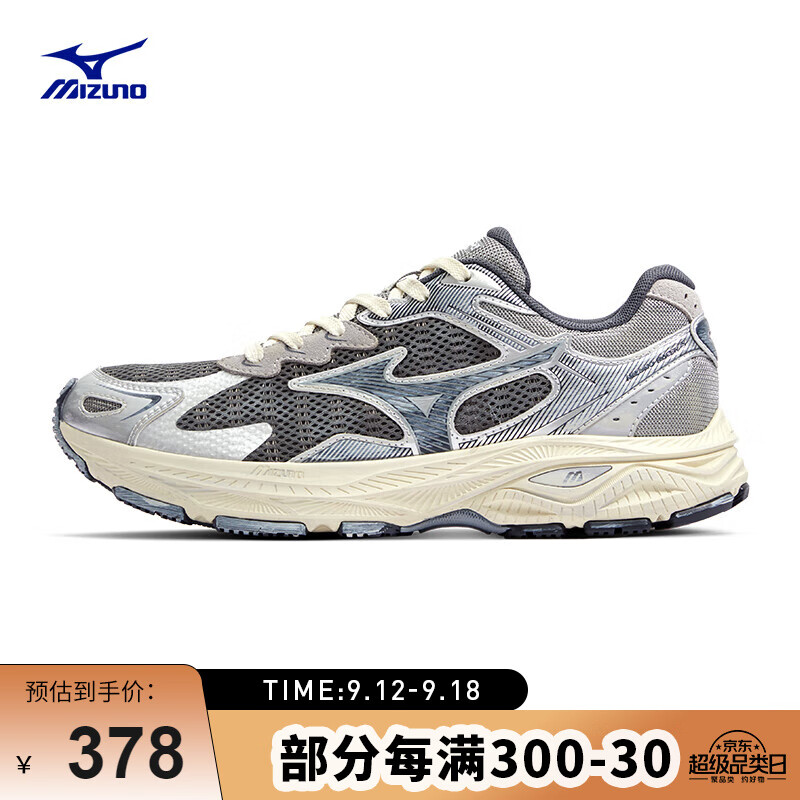 Mizuno 美津浓 男女跑步运动鞋 缓震透气 网面拼接 反光标识 RACER S 378元