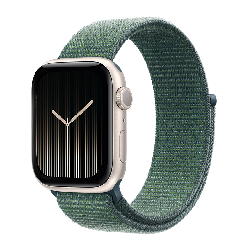 百亿补贴：Apple 苹果 Watch SE 2024款 智能手表 44mm GPS款 铝金属表壳 回环表带 湖绿色 1999元