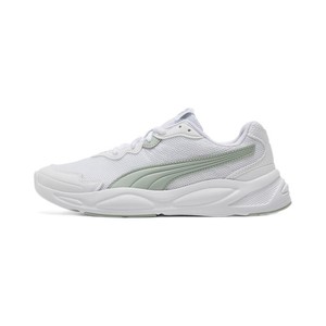 PUMA 彪马 官方男女低帮缓震百搭轻便透气运动休闲鞋90S RUNNER373017 白-灰绿色-21 36