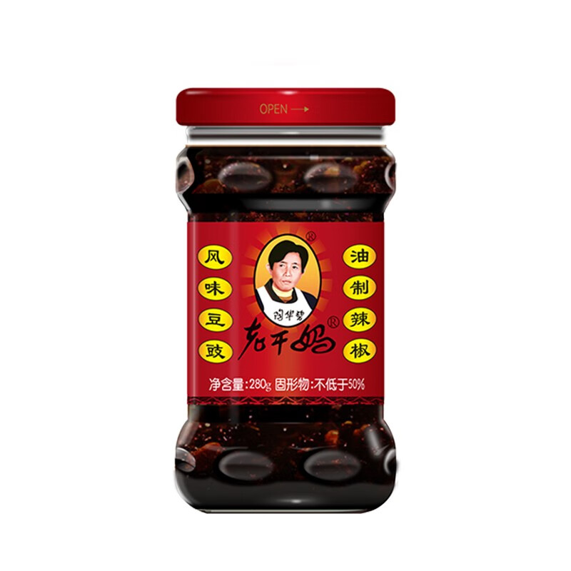 The Godmother 老干妈 风味豆豉 油制辣椒 280g 10.5元