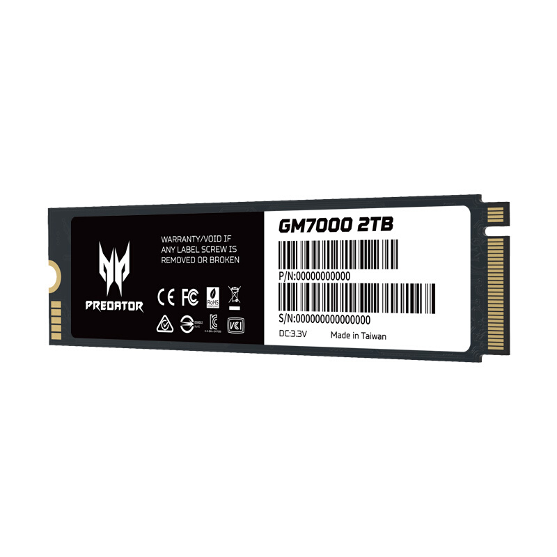 PREDATOR 宏碁掠夺者 GM7000 NVMe M.2 固态硬盘 2TB（PCI-E4.0） 898.9元