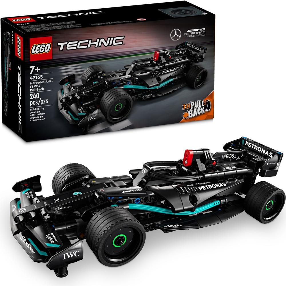 京东百亿补贴：LEGO 乐高 机械组系列 42165 梅赛德斯奔驰 Mercedes-AMG F1 W14 E Performance 回力赛车 143元