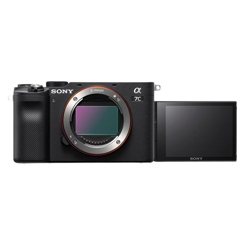 SONY 索尼 Alpha 7C 全画幅微单数码相机 轻便小巧 实时眼部对焦 黑色 9999元