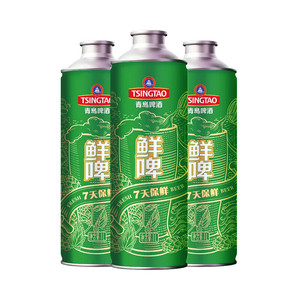 TSINGTAO 青岛啤酒 10度鲜啤 1L 4桶 昆山产 每周一/四生产