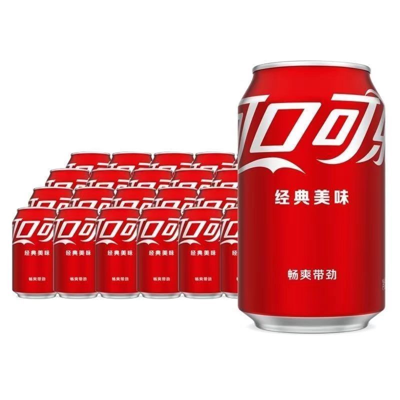 Coca-Cola 可口可乐 雪碧/芬达330ml*24罐碳酸饮料汽水经典罐整箱装正品包邮 23.9元