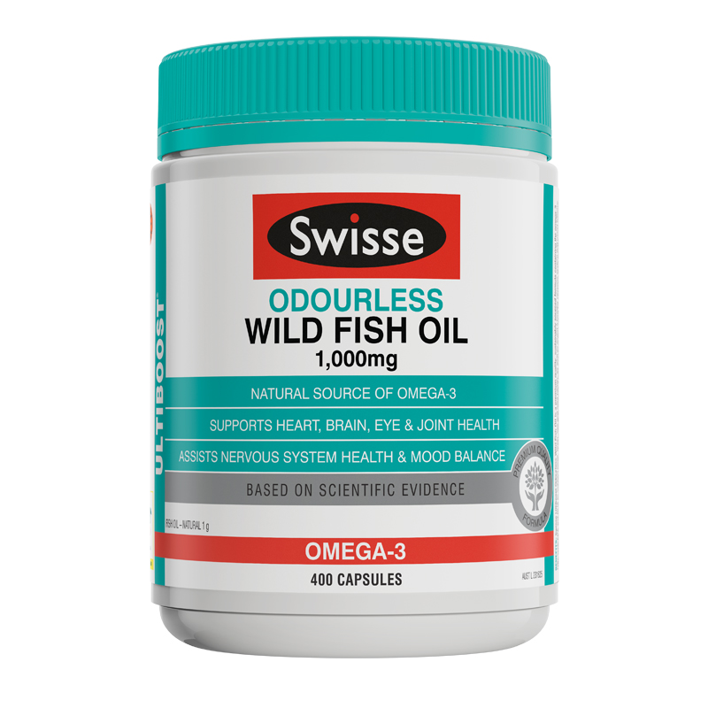 【自营】Swisse斯维诗野生深海鱼油胶 1000mg400粒 99元