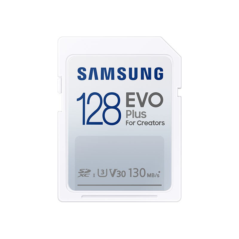 SAMSUNG 三星 128GB SD相机存储卡 EVO白卡 U3 V30 支持微单/单反相机 83元