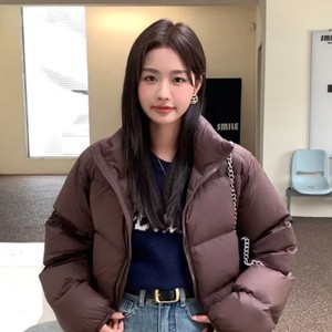 GL真维斯棉衣棉服女生短款冬季2024新款立领休闲小个子面包服外套