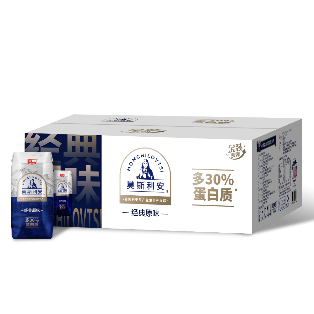 光明莫斯利安常温酸奶原味-金装200g*24礼盒装营养早餐学生酸奶 62.9元