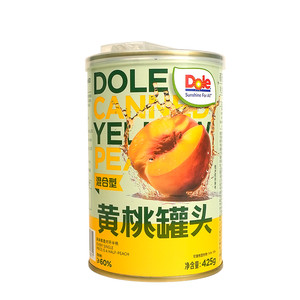 【值得买】DOLE都乐混合型黄桃罐头425g*5罐整箱装含梨汁砀山黄桃