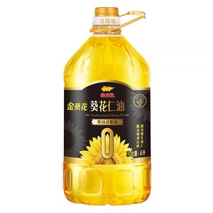 金龙鱼葵花籽仁油4L升零反式脂肪酸官方正品压榨家用食用油色拉油