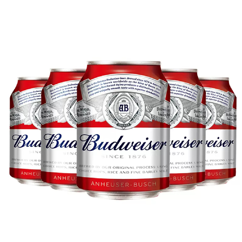 Budweiser/百威啤酒迷你小罐255ml*24听装整箱包邮官方旗舰店 81元