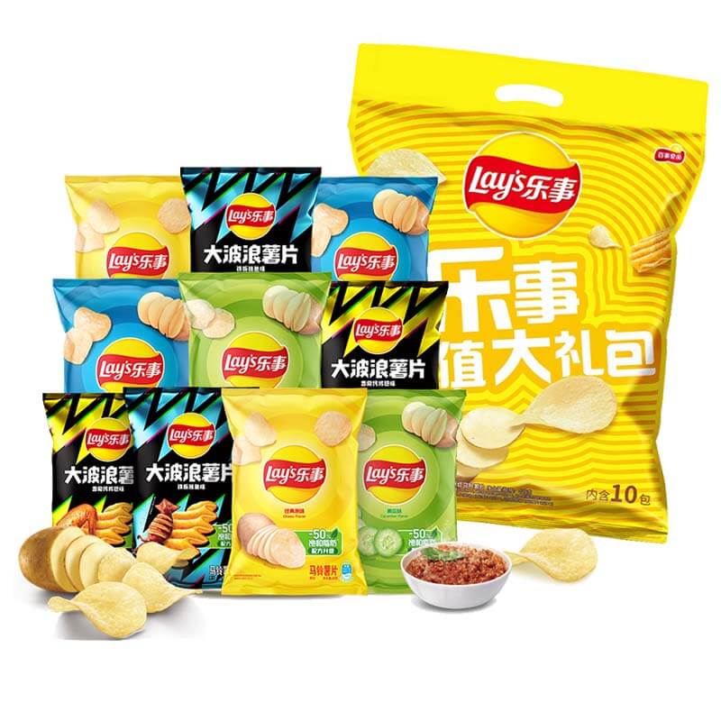 Lay’s/乐事薯片超值大礼包400g×1包零食小吃送礼解馋露营分享 33.9元