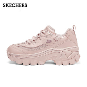 Skechers斯凯奇蜜糕鞋2024秋冬新款女鞋厚底增高老爹鞋休闲运动鞋