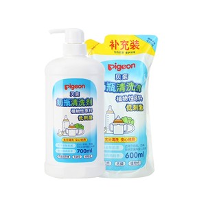 Pigeon贝亲婴儿奶瓶清洁剂宝宝专用果蔬清洗液1.3L餐具奶嘴清洁剂