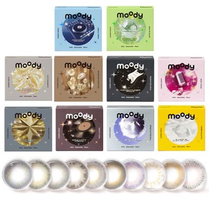 moody美瞳日抛三明治工艺DISCO月光鱼尾隐形眼镜10片