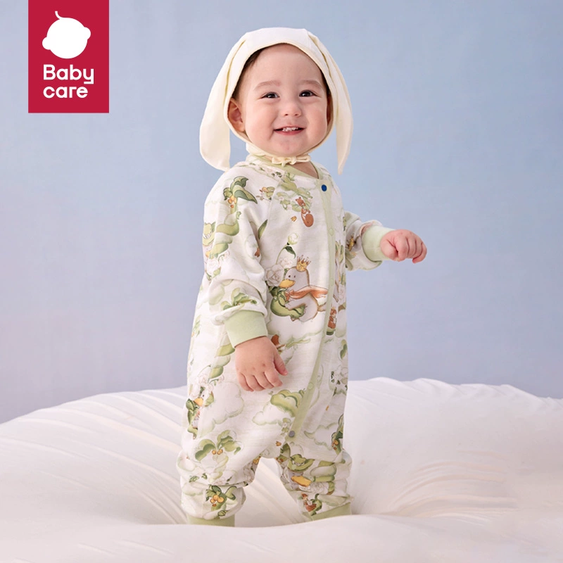 babycare山茶花连体衣秋装新生儿婴儿衣服秋冬婴幼儿爬服加厚冬装 169元