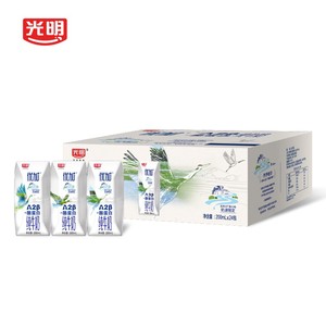 光明优加A2β-酪蛋白纯牛奶200ml*24盒3.6g乳蛋白礼盒学生早餐奶