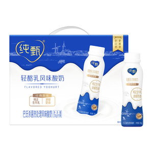 蒙牛纯甄轻酪乳原味风味酸奶230g*10瓶浓香顺滑【礼盒装】