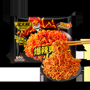 【三只松鼠超大腕火鸡面103g】辣味方便面速食夜宵拌面小吃解馋