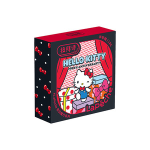 拉拜诗美瞳半年抛告白魔方Hello Kitty2片微混血隐形眼镜朝花夕拾