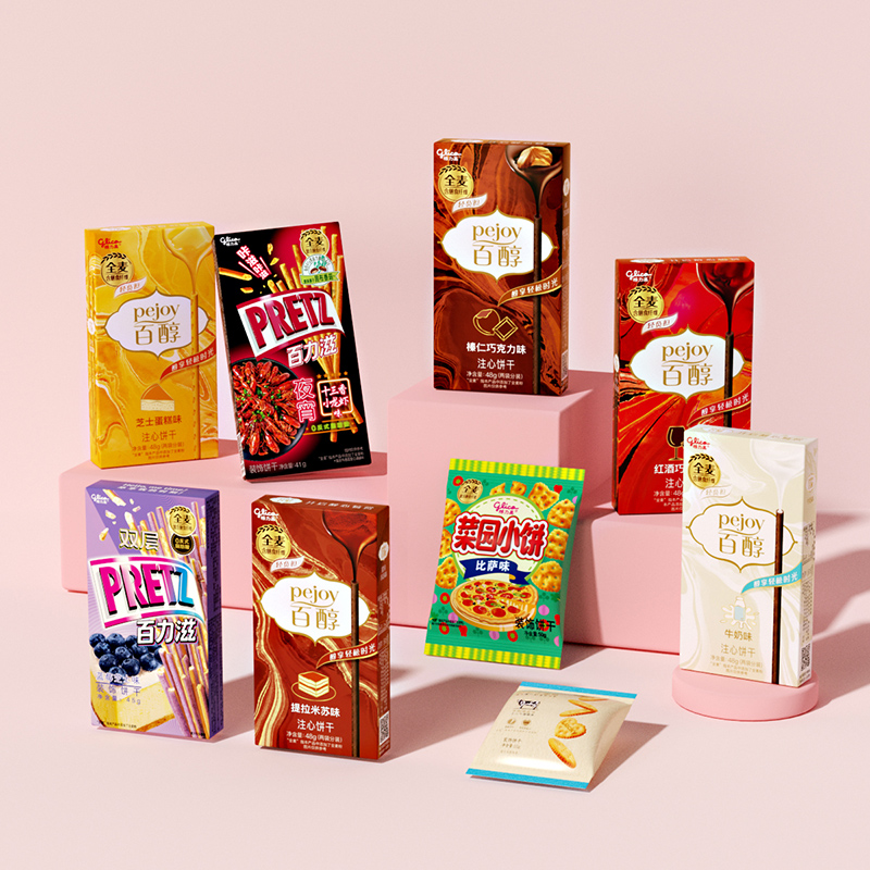 格力高百醇百奇单盒休闲儿童零食饼干棒下午茶办公室小吃食品 40.9元