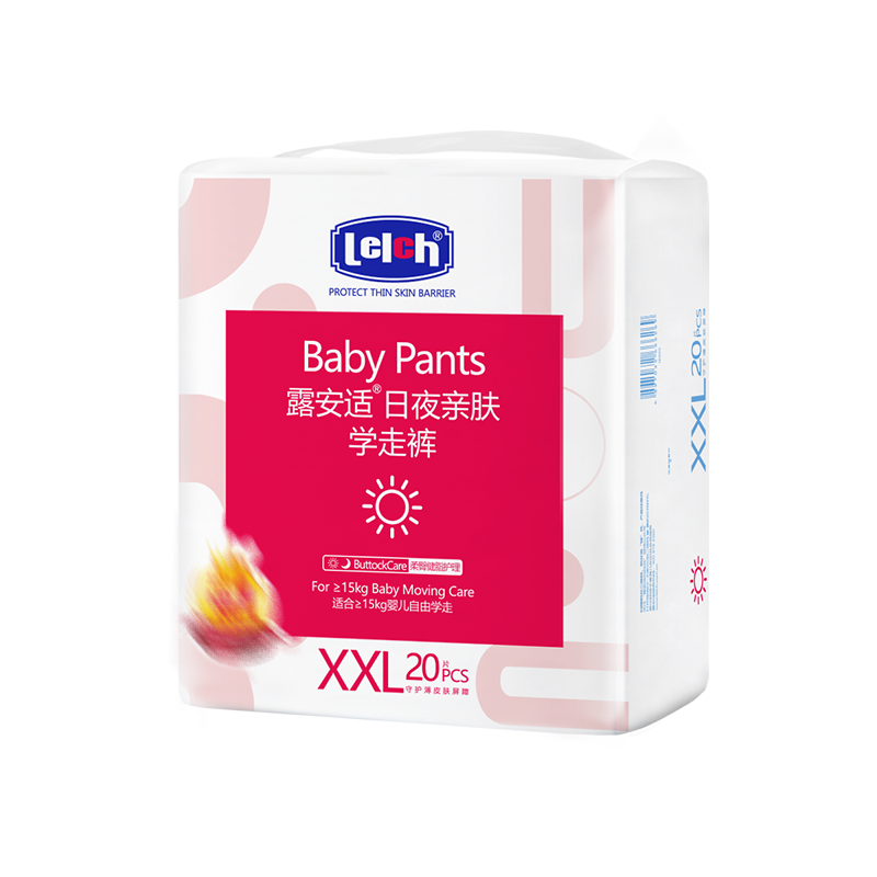 露安适亲肤拉拉裤L-XXXL尺码任选超薄透气尿不湿非纸尿裤 90元