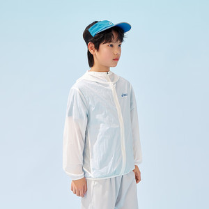 ASICS 亚瑟士 男女儿童UPF50+防晒衣 白色