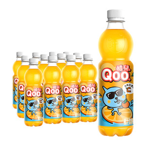 美汁源 酷儿 Qoo橙汁450ml*12瓶可口可乐果味/果汁饮料