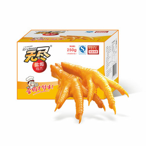 无尽旗舰店盐焗鸡爪香辣凤爪独立包装整盒装网红休闲零食广东小吃