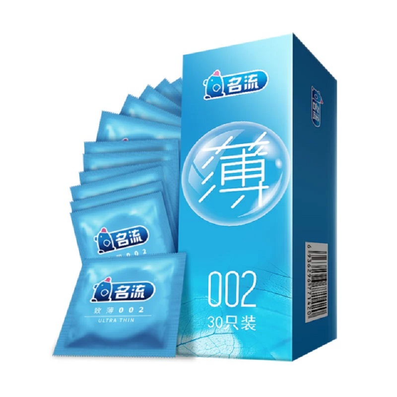 【超薄002】名流避孕套超薄润滑裸入中号致薄光面安全套男用成人 14.9元