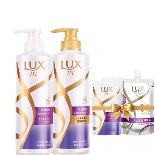 LUX力士玻尿酸洗发水水润丝滑滋润留香官方正品500g*2瓶 56.9元