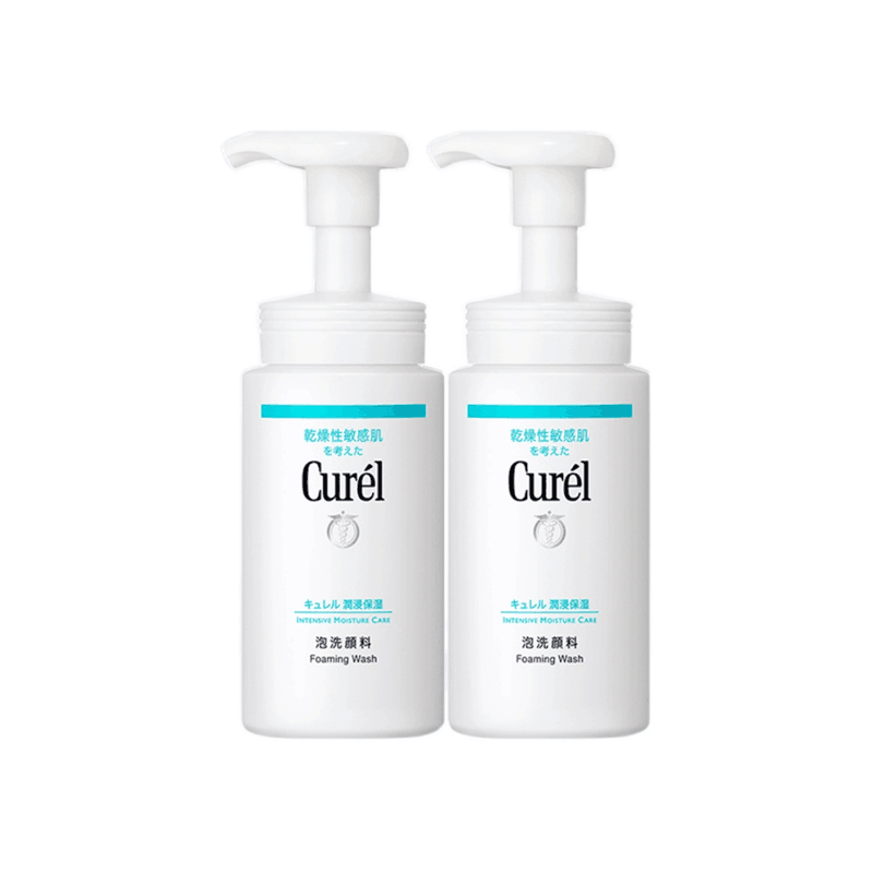 【五一狂欢】curel珂润洗面奶保湿洁面泡沫150ml*2敏感肌温和清爽 141元