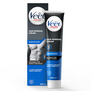 Veet/薇婷温和男士脱毛膏非全身不永久去毛神器男士专用200ml*1瓶