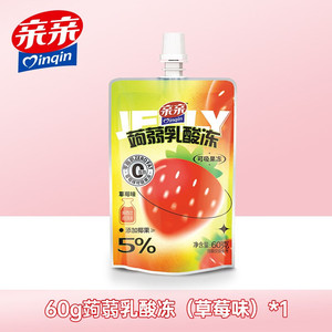 【拍35支到手30.5元】亲亲（Qinqin）蒟蒻吸吸果汁乳酸果冻 60g/支