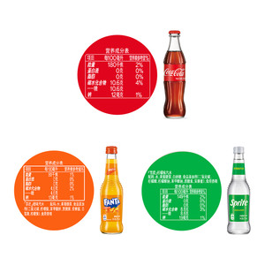 可口可乐碳酸饮料玻璃瓶275ml*12瓶*3箱（可口可乐+雪碧+芬达）