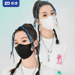 振德3d立体防护口罩女不花妆高颜值时尚成人白色弹力高颜值2025新