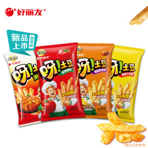 好丽友呀土豆3连礼包装节日送礼薯条薯片零食下午茶膨化食品270g
