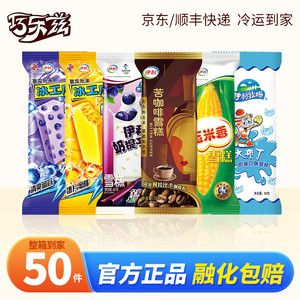 【补贴价59.9】伊利 大布丁雪糕39支+苦咖啡冰工厂雪糕冰淇淋11支（共50支）