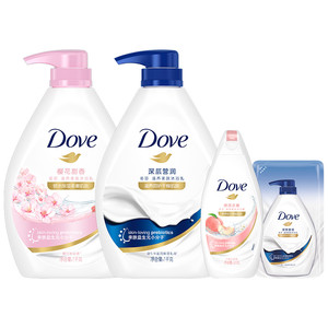 DOVE多芬滋养美肤滋润保湿沐浴露乳持续留香1kg*2官方正品旗舰店