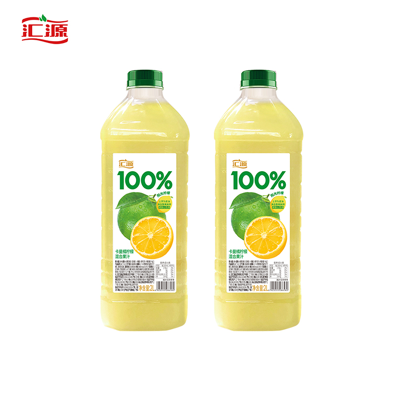 汇源果汁100%阳光柠檬混合果汁2L*1瓶家庭朋友聚会饮料 16.9元