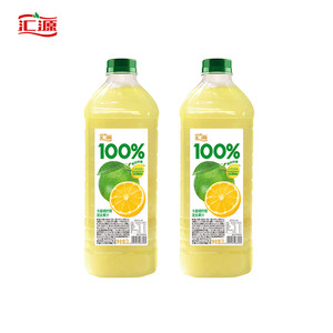 汇源果汁100%阳光柠檬混合果汁2L*1瓶家庭朋友聚会饮料