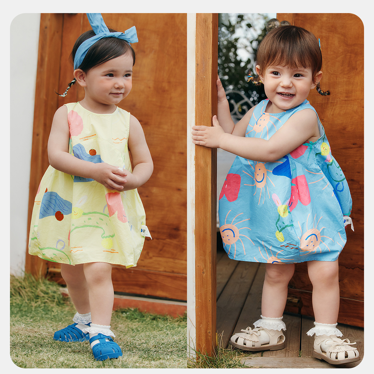 【纯棉】迷你巴拉巴拉背心连衣裙女童宝宝婴儿衣服透气花苞裙新款 89.9元