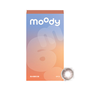 moody美瞳高透氧硅水凝胶瑰木棕彩色隐形眼镜日抛6片