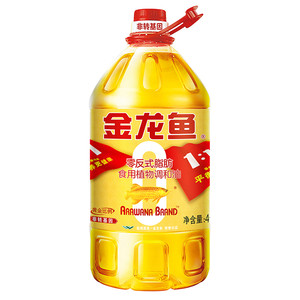 4L金龙鱼食用油非转基因黄金比例调和油色拉油家用大桶炒菜油粮油