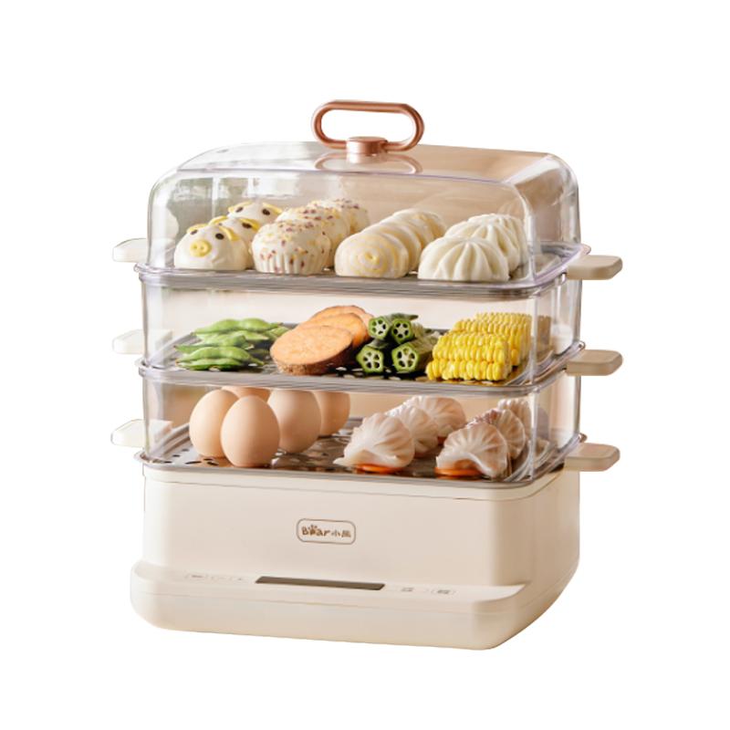 小熊电蒸锅多功能家用三层保温定时预约蒸汽锅蒸炖锅蒸烤箱早餐机 159元