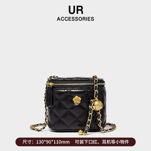 UR旅游外出妈妈包2025新款老花手提包包时尚斜挎女包【母亲节礼】