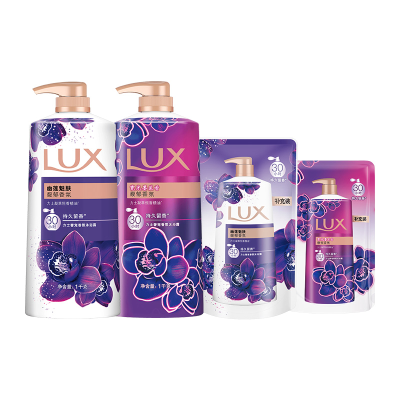 LUX力士霓光墨兰香持久留香沐浴露2600g 52.9元