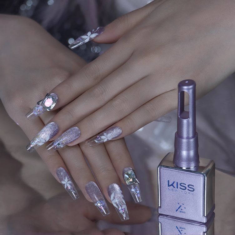 KISS魔法精灵晶石碎爆闪春夏2025年新款美甲专用猫眼持久甲油胶 24.5元
