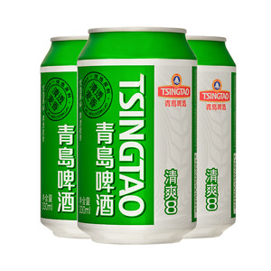 【秒杀】青岛啤酒清爽330ml*24听